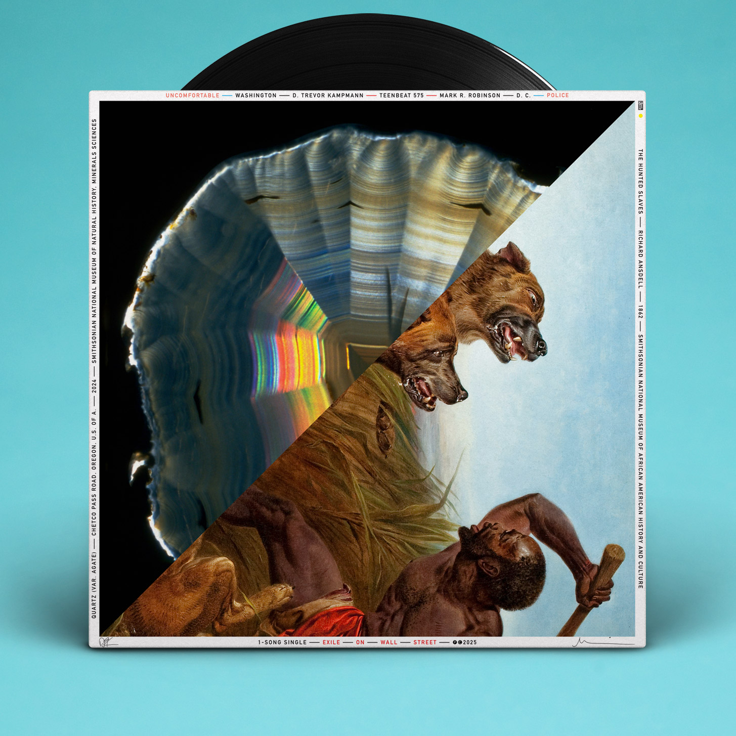 record album, Exile on Wall Street by Uncomfortable Police